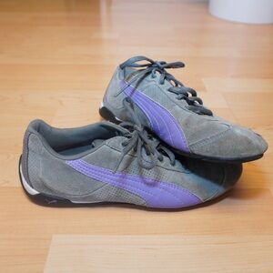 Puma Speedcat Gray and Purple 2000s